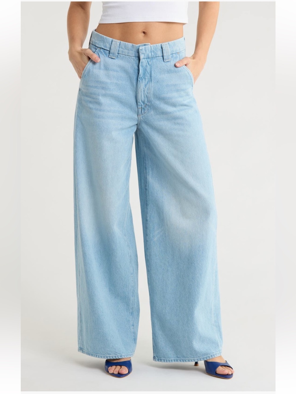 NWT MOTHER SNACKS The Lunch Money Sneak Barrel Leg Jeans in Sweet and Sour SZ 32